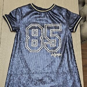 Tommy Hilfiger Shimmering Navy Kids Dress